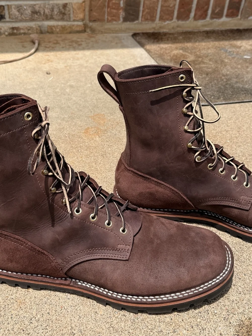 Nick's Boots Zero Drop Strider 1964 Mahogany - Men's 13E